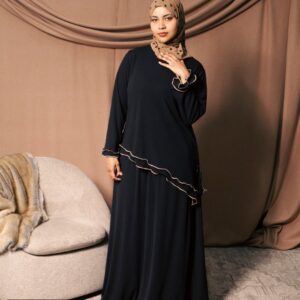 BLACK KNIT SKIRT SET