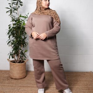 LATTE FLEECE SET