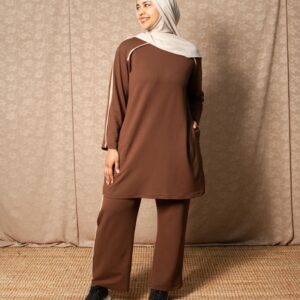 Brown Track Top and Pants