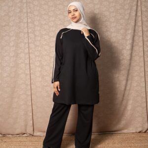 Black Track Top and Pants